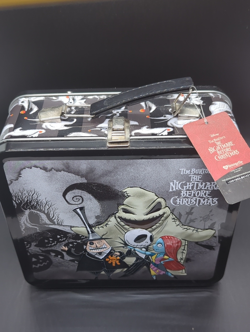 Loungefly Nightmare Before Christmas Metal Lunchbox NWT Disney - Picture 2 of 13
